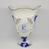 Vaza trofeu portelan romanesc vechi, vintage - albastru Cobalt - pictata manual