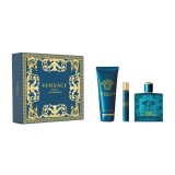 Set cadou Versace Eros Eau De Parfum pentru barbati EDP 50 ml + 50 ml gel de duș + 50 ml balsam după ras