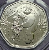 50 pence 2023 Marea Britanie, The Snowman with The Boy, Brilliant unc, Coincard, Europa