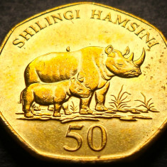 Moneda exotica 50 SHILINGI HAMSINI - TANZANIA, anul 2015 * 5223 = A.UNC - LUCIU