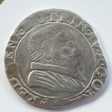 Teston Argint Franța Orange 1625-47, Frederic Henric Nassau, ND, Moneda Argint