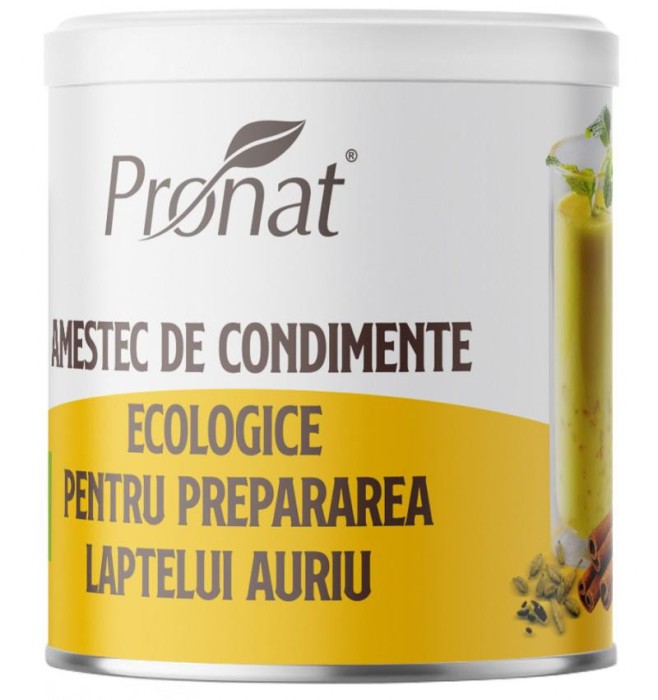 Amestec de Condimente pentru Prepararea Laptelui Auriu Eco 100 grame Pronat