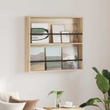 vidaXL Raft pentru reviste Stejar Sonoma 80 x 12 x 70 cm Lemn compozit 890842