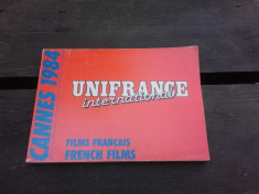 CANNES 1984, UNIFRANCE INTERNATIONAL (CARTE IN LIMBA FRANCEZA) foto