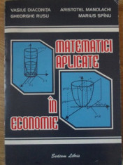 MATEMATICI APLICATE IN ECONOMIE-VASILE DIACONITA, GH. RUSU, A. MANOLACHI, M. SPINU foto