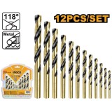 Burghie HSS Metal Set 12buc ingco AKDB1125