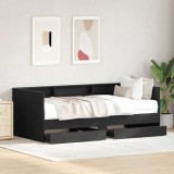 vidaXL Pat de zi Gri 90 x 200 cm Lemn compozit 3345120