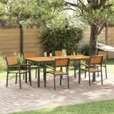 VidaXL Scaun pentru Grădină 6 pcs Maro 56 x 57 x 87cm