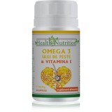 HEALTH NUTRITION Omega 3 + Vitamina E capsule pentru funcționarea corectă a organismului 60 caps.
