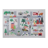 Covoras decorativ pentru copii, Strazi Orasel, 150x100 cm, ATU-087408, Oem