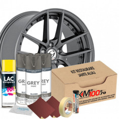 Kit reparatie jante, culoare GRI (V3) - Cod RAL: 7024