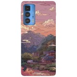 Husa compatibila cu Motorola Edge 20 Lite model mountain train, Silicon, TPU, Viceversa, Transparent, Carcasa