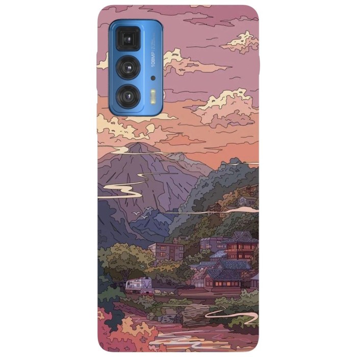 Husa compatibila cu Motorola G20 model mountain train, Silicon, TPU, Viceversa
