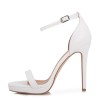 Sandale elegante albe Dorothy 129, 38, 40, Alb