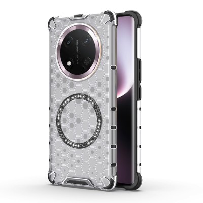 Husa transparenta Magic7 Lite Techsuit HoneyComb Shield MagSafe, alb foto