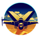 Cumpara ieftin Sticker decorativ Avion, Albastru, 69 cm, 7643ST, Oem