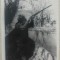 Vanator in barca// fotografie anii &#039;50 pentru revista Vanatorul