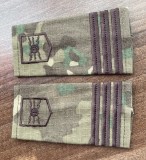 C3 CPM 14 - Grade militare - mozaic padure - capitan transmisiuni - piesa de colectie