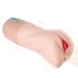 Masturbator Pussy Automatic, Vibratii, Suctiune, Material Superskin, Incarcare USB, 26.5 cm