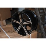 Jante aliaj ART 416BP 15 inch, negru cu fata prelucrata, set cu kit