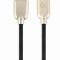 CABLU alimentare si date GEMBIRD, pt. smartphone, USB 2.0 (T) la Lightning (T), 2m, premium, cablu din cauciuc, negru, conectori argintii, &quot;CC-USB2R-A