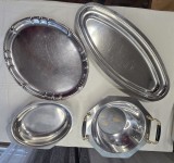 Colecție platouri de inox vintage