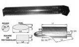 Toba de esapament rotunda 860 mm 105TA6673 pentru stivuitoare Jungheinrich
