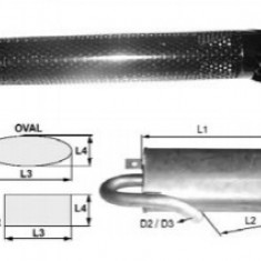 Toba de esapament rotunda 860 mm 105TA6673 pentru stivuitoare Jungheinrich