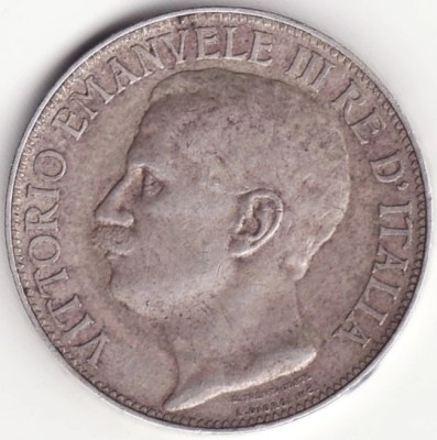Moneda Argint Italia - 2 Lire 1911 - A 50-a aniversare a Regatului foto