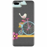 Husa silicon pentru Apple Iphone 8 Plus, Bird