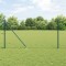 vidaXL Set de &Icirc;ngrădire Set de 2 Verde Pădure Oțel Vopsit Electrostatic