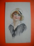 HOPCT 505 E CROMO LITHO -AMERICANCA IN 1920 -SUA -COSTUM / COSTUME TRADITIONALE -AMERICA DE NORD -CIRCULATA, Printata