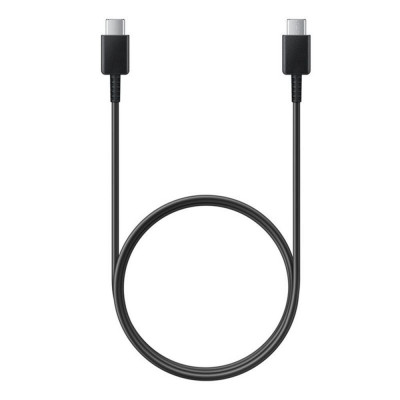 Cablu date original Samsung USB C la USB C, Fast Charge, 1m, Negru (EP-DA705BBEGWW) foto