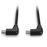 Cumpara ieftin Cablu USB-C Lindy 2x90&deg;, 1m, 60W, 480Mbps, Negru