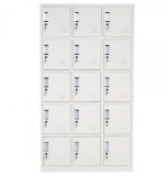 Vestiar metalic Premium pt. valori cu 15 compartimente, 900x450x1800 mm (LxlxH), PLUS