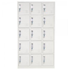 Vestiar metalic Premium pt. valori cu 15 compartimente, 900x450x1800 mm (LxlxH), PLUS