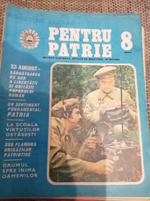 REVISTA PENTRU PATRIE - NR 8 - 1983 foto