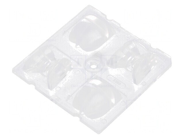 Lentilă LED pătrată transparentă 12,27mm