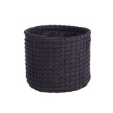 Cumpara ieftin Cos depozitare textil negru 16x13 cm