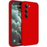 Husa Soft Touch, slim, ALC Mobile, anti soc, compatibila cu Xioami Redmi 15, Rosu Tpu