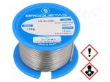 Cositor cu plumb Sn60Pb40 1,2mm 0,1kg BROQUETAS