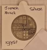 Germany, Germania, 5 MArk 1975, KM#142, argint, foarte buna, comemorativa