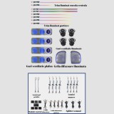 Lumini ambientale dedicate mercedes-Benz V Class W447 2016-2022, RGB Acrilice 26 in 1 Dinamice cu efect symphony, Control din Aplicatie Bluetooth Buto