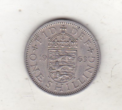bnk mnd Marea Britanie Anglia 1 shilling 1963 foto