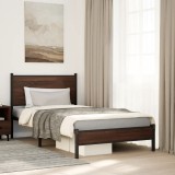 VidaXL Cadru de pat metalic fără saltea, stejar maro, 107x203 cm 4007918