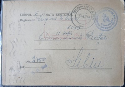Carte postala Militara, 1944 foto