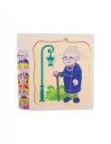 Puzzle in 5 straturi Etapele Vietii - Fata, 7Toys, Brand