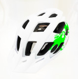 Casca biciclisti AVO-24, marime L (58-61 cm), culoare alb/verde PB Cod:U00432