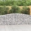 VidaXL Coșuri gabion arcuite 10 buc, 400x50x80/100 cm, fier galvanizat 3145951