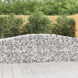 VidaXL Coșuri gabion arcuite 25 buc, 400x50x80/100 cm, fier galvanizat